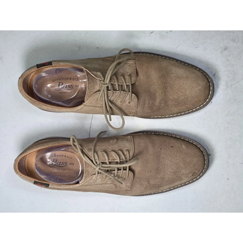 G. H. Bass & Co. Pasadena Men's Oxford Shoes Size 10 M Brown Suede Derby Classic